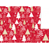 Nekupto Geschenkpapier 70 x 500 cm Weihnachten rot weiß, goldene Bäume