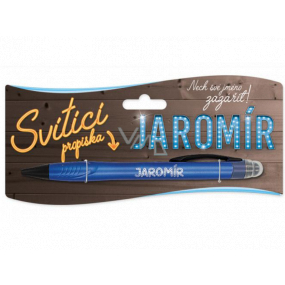 Nekupto Glühender Stift mit dem Namen Jaromír, Touch Tool Controller 15 cm