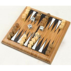 Albi Bamboo Minigames Backgammon Brettspiel für 2 Spieler