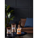 WoodWick Cashmere Duftkerze mit Holzdocht und Deckel Glas klein 85 g