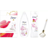 Dove Nourishing Secrets Brightening Ritual Lotusblume und Reiswasser Duschgel 250 ml + Körperlotion 250 ml + Massageroller für das Gesicht, Kosmetikset für Frauen