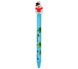 Colorino Gummierter Stift Weihnachten Schneemann hellblau blaue Mine 0,5 mm