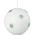 Emocio Mat weiß mit grünen Blumen Kerze Ball 70 mm