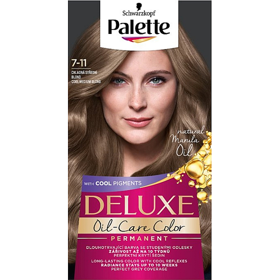 Schwarzkopf Palette Deluxe Haarfarbe 7-11 Cool Medium Blonde