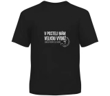 Albi Humorvolles T-shirt Big Stamina schwarz, Herrengröße XL