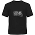 Albi Humorvolles T-shirt Big Stamina schwarz, Herrengröße XL