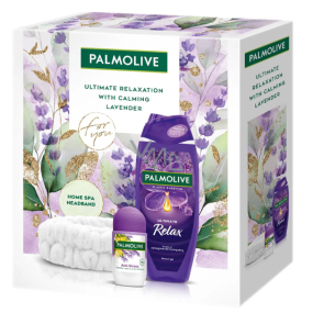 Palmolive Lavender Anti-Stress Antitranspirant Roll-On 50 ml + Relax Duschgel 500 ml + Haarband, Kosmetikset für Frauen Palmolive Lavender Anti-Stress Antitranspirant Roll-On 50 ml + Relax Duschgel 500 ml + Haarband, Kosmetikset für Frauen