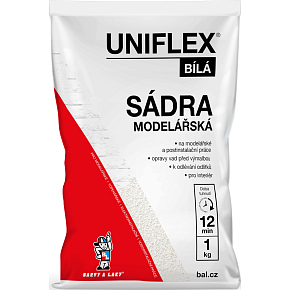 Uniflex Gips weiß, modellierend, 1 kg