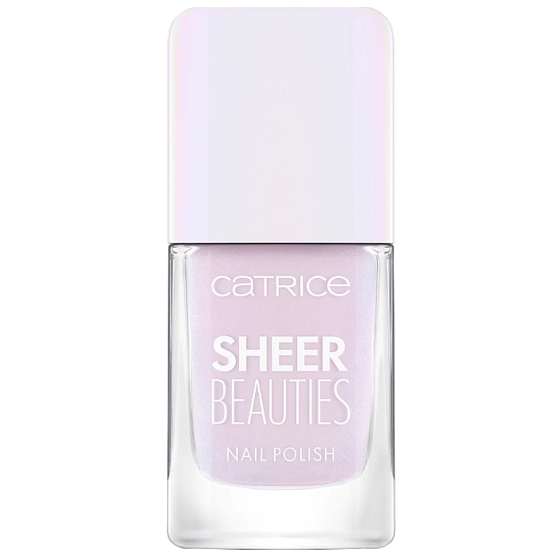  Catrice Sheer Beauties lak na nehty 100 Lavender Whispers, 10,5 ml. Jemný lak na nehty v levandulovém odstínu, který zajišťuje přirozený a elegantní vzhled s lesklým finišem.