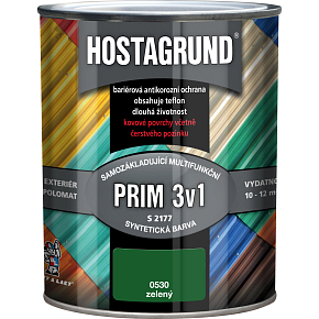 Hostagrund Prim 3v1 S2177 Grund- und Deckfarbe für Metall, 0530 grün, 600 ml