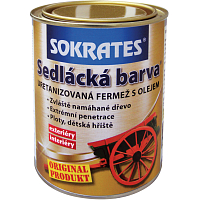 Sokrates Landhausfarbe auf Holz, 0830 ziegelrot, 700 g