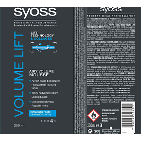 Syoss Volume Lift extra starker Halt, Schaumfestiger, Halt 4, 250 ml