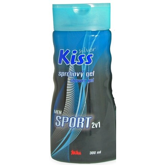 Mika Kiss Silver Sport 2 in 1 Duschgel und Haarshampoo für Männer 300 ml