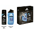 Adidas Action 3 Frisches Antitranspirant Deodorant Spray für Männer 150 ml + Duschgel 250 ml, Geschenkset