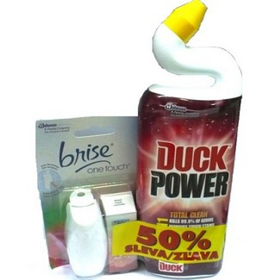 Ente WC Power Total Clean Wc Flüssigreiniger 750 ml + Brise One Touch Mini Spray 10 ml