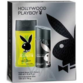 Playboy Hollywood Deodorant Spray 150 ml + Duschgel 250 ml, Kosmetikset