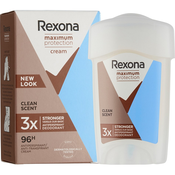 Rexona Maximum Protection Clean Scent Antitranspirant Deodorant Stick für Frauen 45 ml