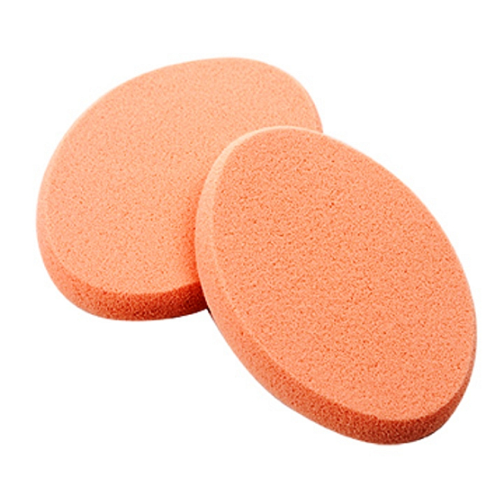 Gesichtssystem Schwamm Make-up Oval 60 x 75 Orange 1 Stück