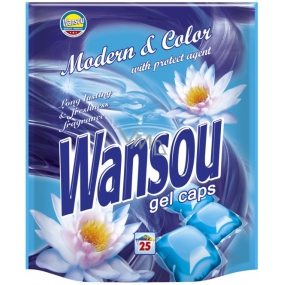 Wansou Modern & Color konzentrierte Gelwaschkapseln für farbige Wäsche 25 Stück