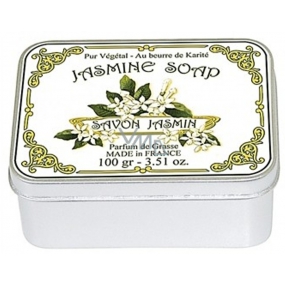 Le blanc Jasmine - Jasmin natürliche feste Seife in einer Schachtel mit 100 g