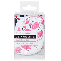 Tangle Teezer Compact Professionelle, kompakte Haarbürste mit Skinny Dip Flamingo Print
