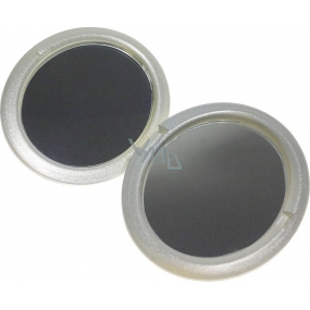 Spiegel doppelt ovales Silber 7,5 x 6 x 1,3 cm 60100