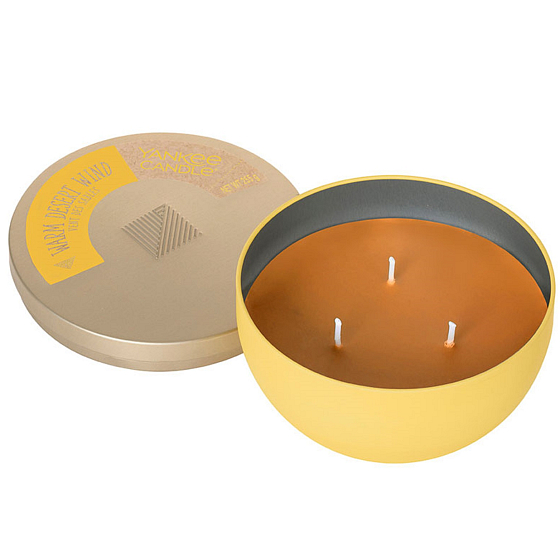 Yankee Candle Warm Desert Wind - Warme Duftkerze mit Wüstenwind in einer Blechschale Wanderlust 3 Dochte 198 g
