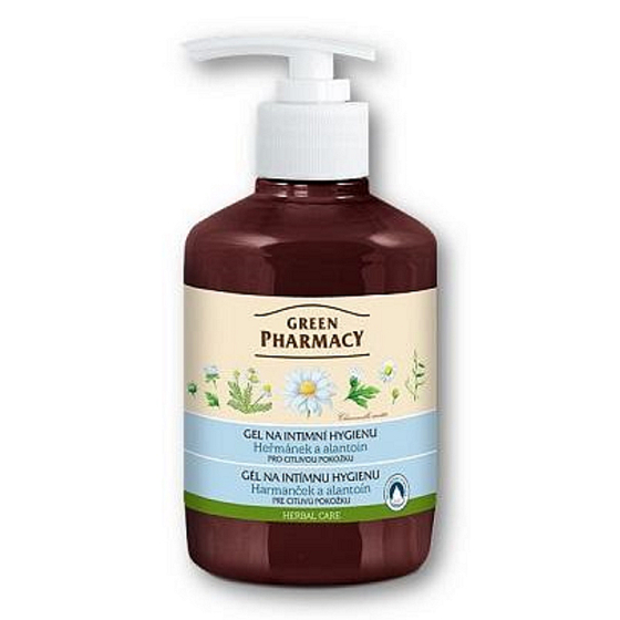 Green Pharmacy Kamille und Allantoin Intimpflegegel für empfindliche Haut 370 ml