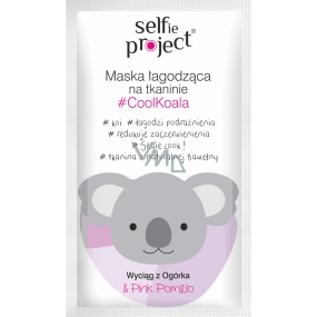 Selfie Project CoolKoala beruhigende textile Gesichtsmaske 15 ml