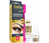 Delia Cosmetics Eyebrow Expert Gelfarbe für Augenbrauen und Wimpern mit Aktivator 1.1. Graphit - grau 2 x 15 ml