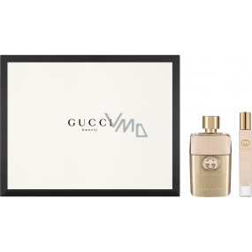 Gucci Guilty pour Femme parfümiertes Wasser für Frauen 50 ml + parfümiertes Wasser für Frauen Rollerball 7,4 ml, Geschenkset