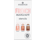 Essence French Manicure Stencils Nagelschablonen 01 Walk The Line 60 Stück