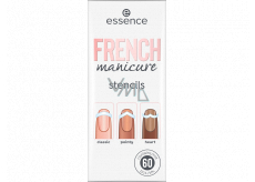 Essence French Manicure Stencils Nagelschablonen 01 Walk The Line 60 Stück