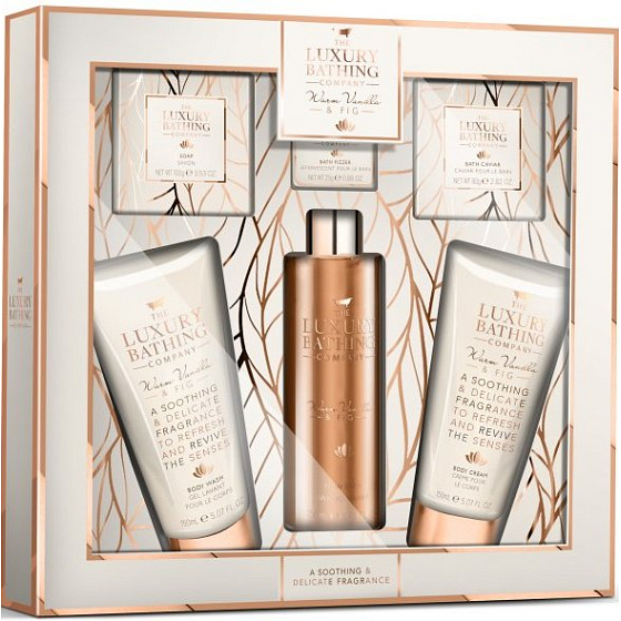 Grace Cole Cosy Up & Relax Duschgel 150 ml + Körperlotion 150 ml + Badeschaum 250 ml + feste Toilettenseife 100 g + Badeperlen 80 g + funkelnder Ball 25 g, Kosmetikset
