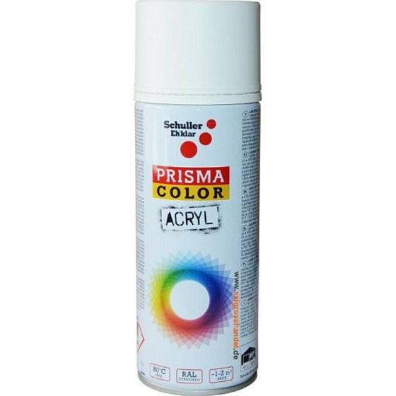 Schuller Eh klar Prisma Color Lack Acrylspray R9016 Verkehrsweiß matt 400 ml