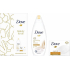 Dove Beauty For All Nourishing Silk Duschgel 250 ml + Cremeöl Marokkanisches Arganöl Toilettenseife 100 g, Kosmetikset