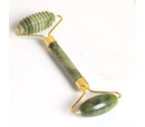 Jade-Massageroller für das Gesicht, doppelseitig 15 cm, Stein des Friedens