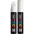 Posca Universal-Acrylmarker mit extra breiter, gerader Spitze 15 mm Weiß PC-17K