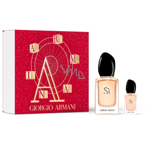 Giorgio Armani Sí parfémovaná voda 30 ml + parfémovaná voda 7 ml miniatura, dárková sada pro ženy