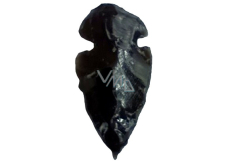 Obsidian-Anhänger Pfeil Naturstein 3,8-5 cm, Stein der Rettung