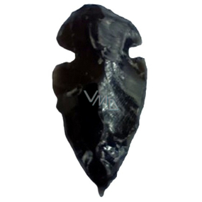 Obsidian-Anhänger Pfeil Naturstein 3,8-5 cm, Stein der Rettung