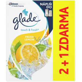 Glade One Touch Fresh Lemon - Frische Zitrone Mini-Spray Lufterfrischer Nachfüllung 3 x 10 ml Glade One Touch Fresh Lemon - Frische Zitrone Mini-Spray Lufterfrischer Nachfüllung 3 x 10 ml