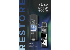 Dove Men Cool Fresh Duschgel 250 ml + Invisible Dry Antitranspirant Spray 150 ml, Kosmetikset für Männer