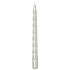 Emocio Elegance perlweiß gedrehte konische Kerze 23 x 230 mm