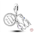 Charm Sterlingsilber 925 Familie ist ein Kreis der Liebe, Anhänger für Armband Familie