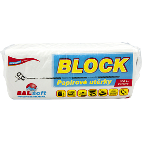 BALsoft Block 2-lagige Papierhandtücher, 200 Stk BALsoft Block 2-lagige Papierhandtücher, 200 Stk