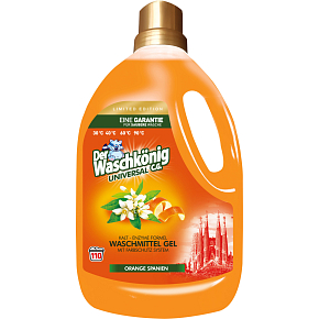 WaschKönig Waschgel Universal Orange Spanien - 110 Waschgänge 3,305 L