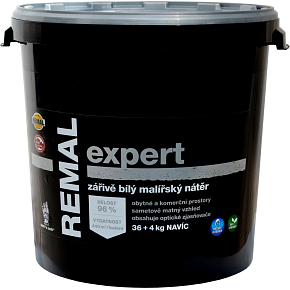 REMAL Expert strahlend weiß Wandfarbe, 36+4 kg