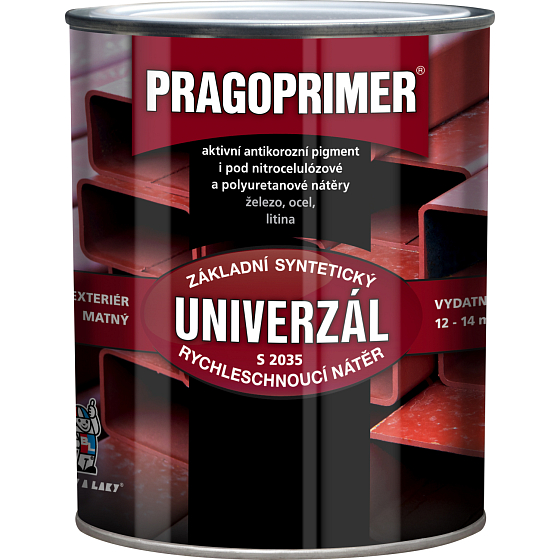 Pragoprimer Universität S2035 Grundierung Farbe für Metall, 0110 Grau, 600 ml