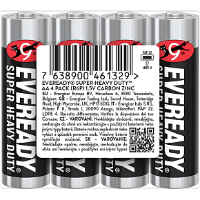 Eveready AA Zink-Klorid-Batterien, 4 Stk.